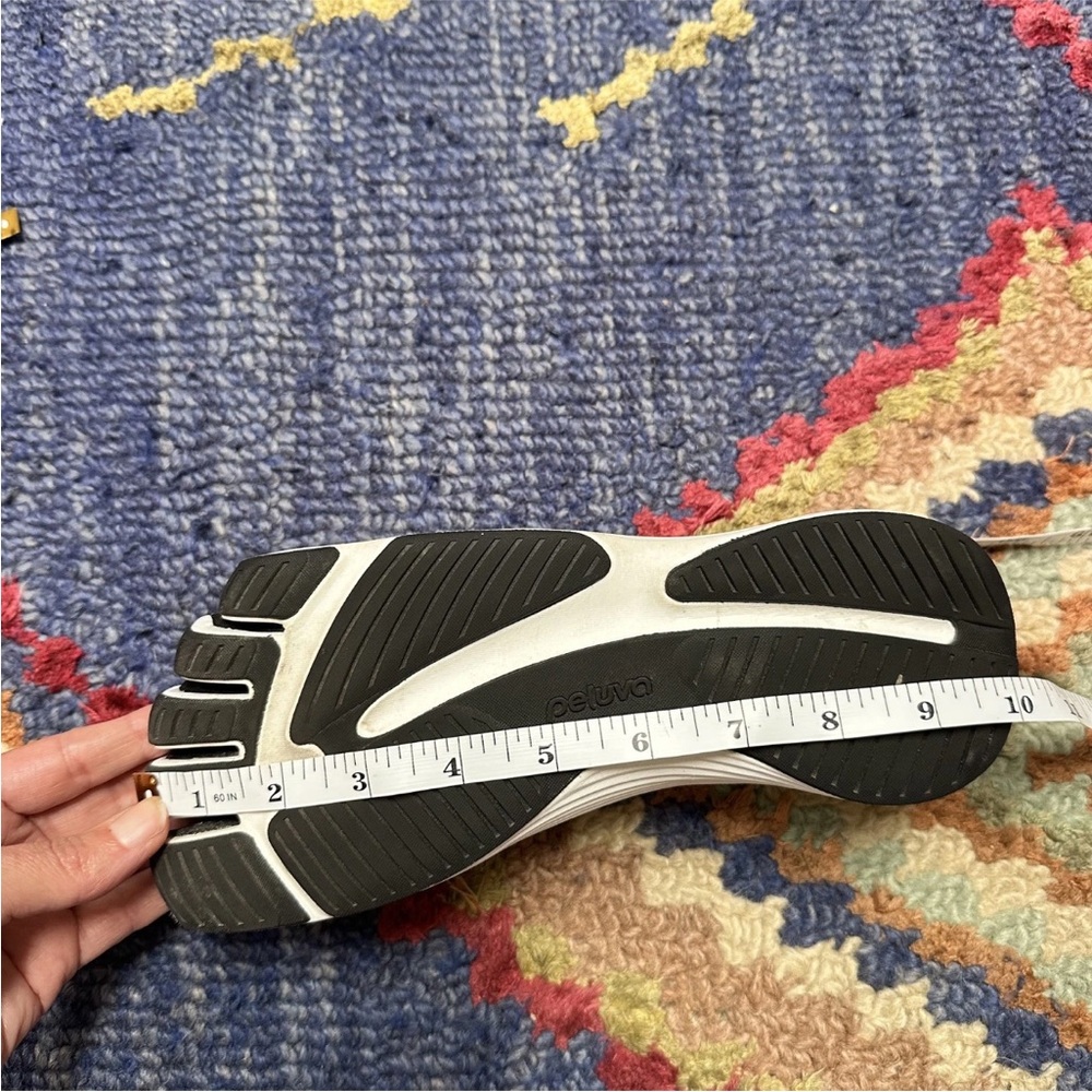 Black and White Women's Toe Shoes - Picture 8 of 9